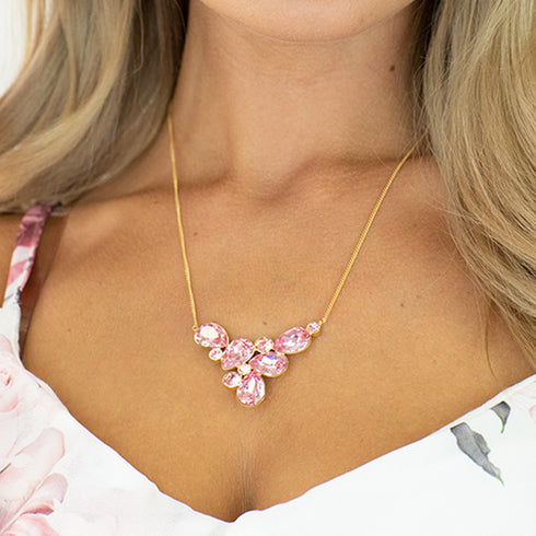 Кулон "Fillori Burvība (Light Rose)" с кристаллами Preciosa™